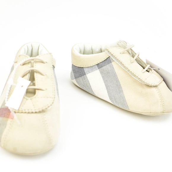 Burberry Other - BURBERRY "Children": Beige "Nova Check" Baby Shoes